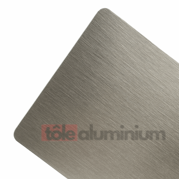Tôle Aluminium Brossé Anodisé Inox