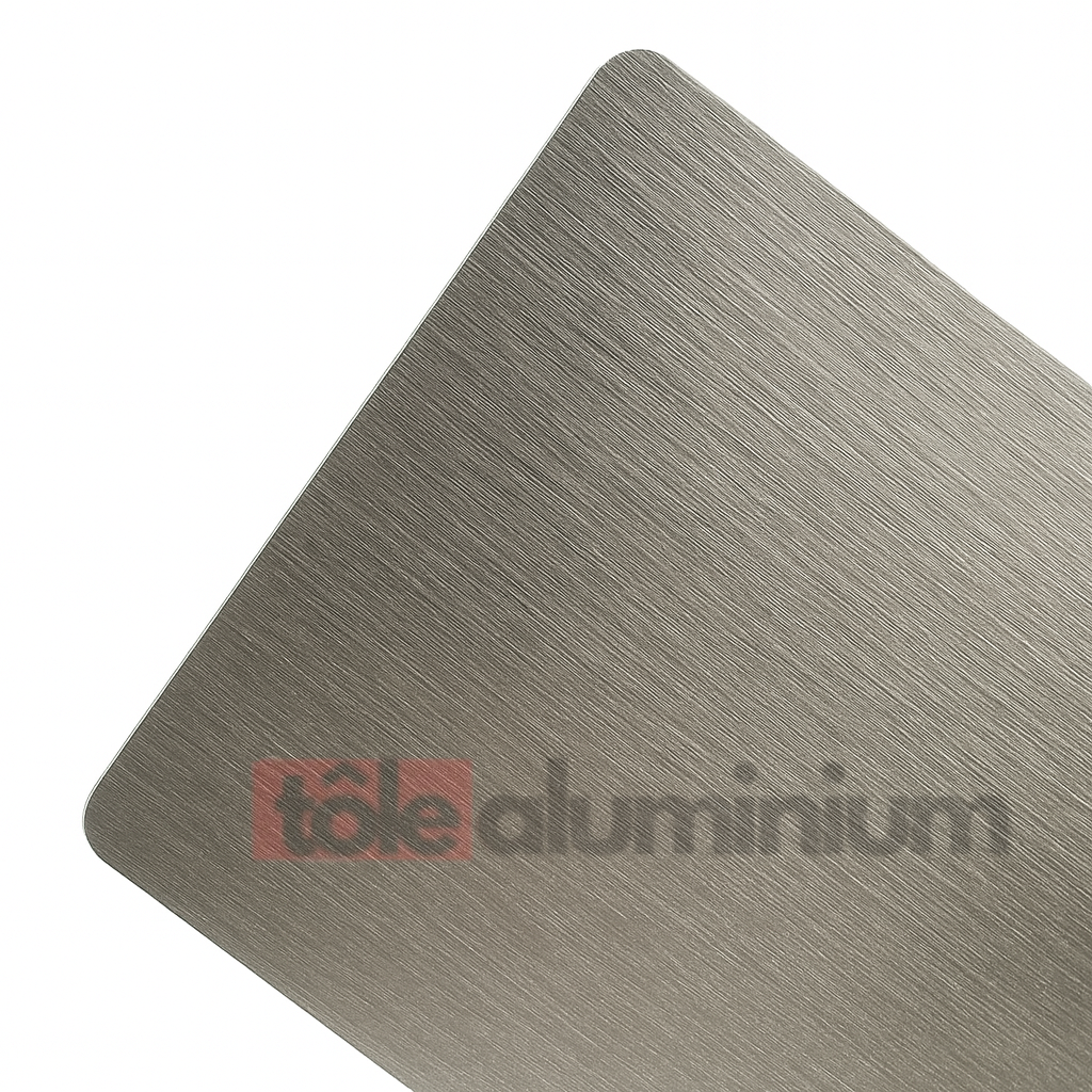 Tôle Aluminium Brossé Anodisé Inox