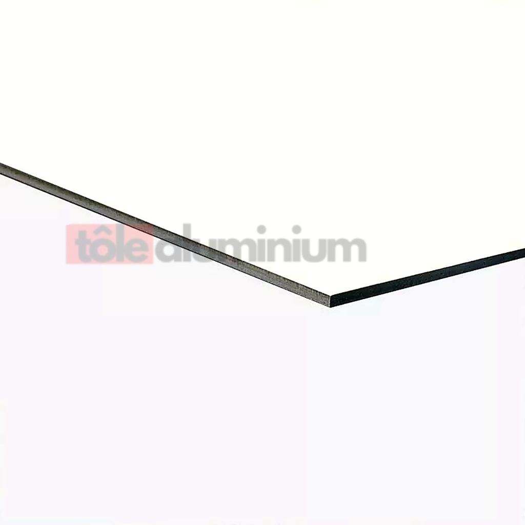 Plaque Aluminium Blanc Laquée 9016 RAL